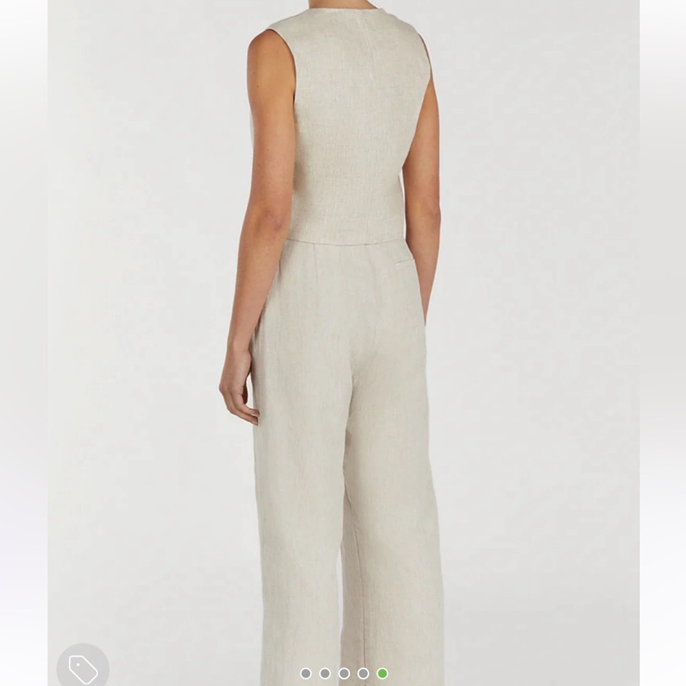 DISSH Vest and trouser Linen Set. WORN ONCE SIZE 2 - Picture 2 of 4